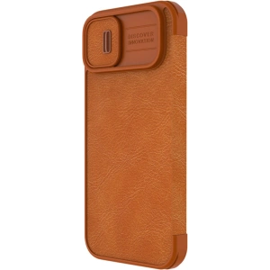 Etui Nillkin Qin Leather Pro Apple iPhone 14 Plus / 15 Plus brązowy