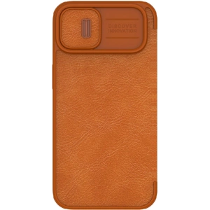 Etui Nillkin Qin Leather Pro Apple iPhone 14 Plus / 15 Plus brązowy