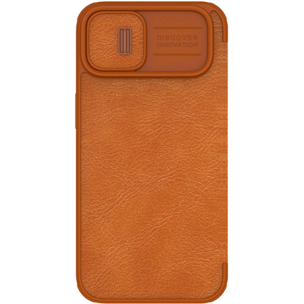 Etui Nillkin Qin Leather Pro Apple iPhone 14 Plus / 15 Plus brązowy