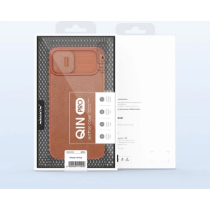 Etui Nillkin Qin Leather Pro Apple iPhone 14 Plus / 15 Plus brązowy