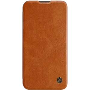 Etui Nillkin Qin Leather Pro Apple iPhone 14 Plus / 15 Plus brązowy