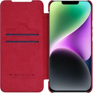 Etui Nillkin Qin Leather Pro Apple iPhone 14 Plus / 15 Plus czerwony