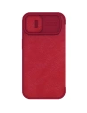 Kup Etui Nillkin Qin Leather Pro Apple iPhone 14 Plus / 15 Plus piros - NLK776 - {ean13} - Sklep Home Screen