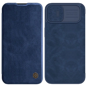 Etui Nillkin Qin Leather Pro Apple iPhone 14 Plus / 15 Plus niebieski