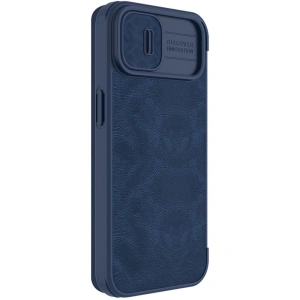 Etui Nillkin Qin Leather Pro Apple iPhone 14 Plus / 15 Plus niebieski