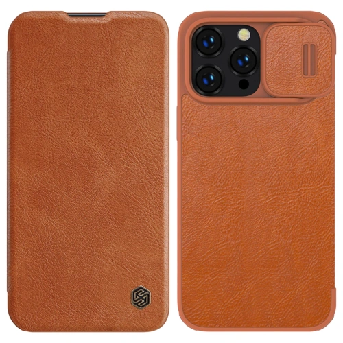 Kup Etui Nillkin Qin Leather Pro Apple iPhone 14 Pro Max hnědý - NLK779 - {ean13} - Sklep Home Screen