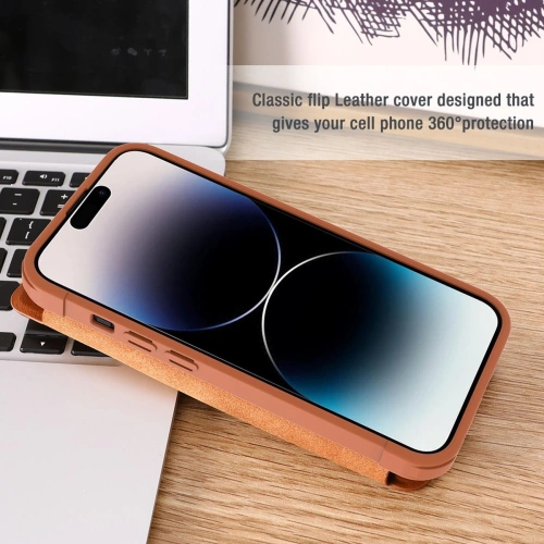 Kup Etui Nillkin Qin Leather Pro Apple iPhone 14 Pro Max hnědý - NLK779 - {ean13} - Sklep Home Screen