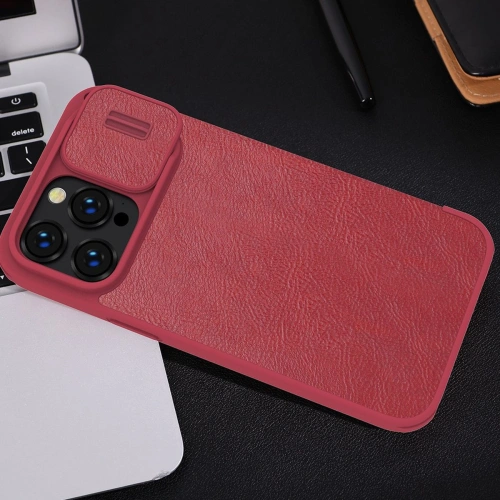Kup Etui Nillkin Qin Leather Pro Apple iPhone 14 Pro Max hnědý - NLK779 - {ean13} - Sklep Home Screen