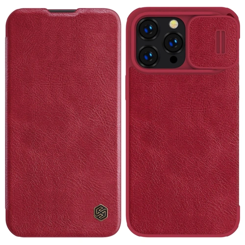 Kup Etui Nillkin Qin Leather Pro Apple iPhone 14 Pro Max červená - NLK780 - {ean13} - Sklep Home Screen
