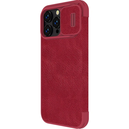 Kup Etui Nillkin Qin Leather Pro Apple iPhone 14 Pro Max červená - NLK780 - {ean13} - Sklep Home Screen
