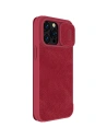 Kup Etui Nillkin Qin Leather Pro Apple iPhone 14 Pro Max červená - NLK780 - {ean13} - Sklep Home Screen