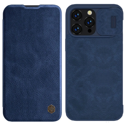 Kup Etui Nillkin Qin Leather Pro Case Apple iPhone 14 Pro Max modrý - NLK781 - {ean13} - Sklep Home Screen
