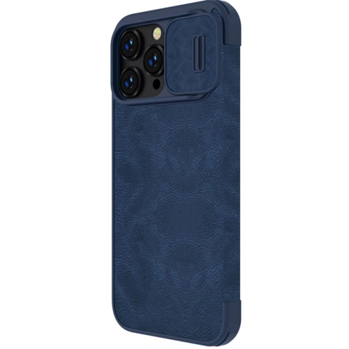 Kup Etui Nillkin Qin Leather Pro Case Apple iPhone 14 Pro Max albastru - NLK781 - {ean13} - Sklep Home Screen