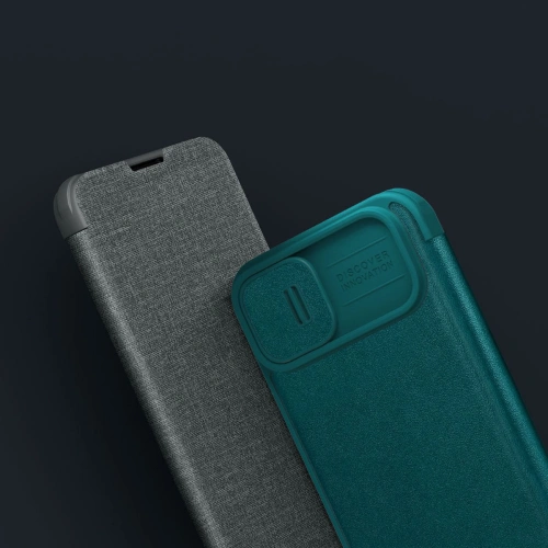 Kup Etui Nillkin Qin Leather Pro Case Apple iPhone 14 zöld - NLK783 - {ean13} - Sklep Home Screen