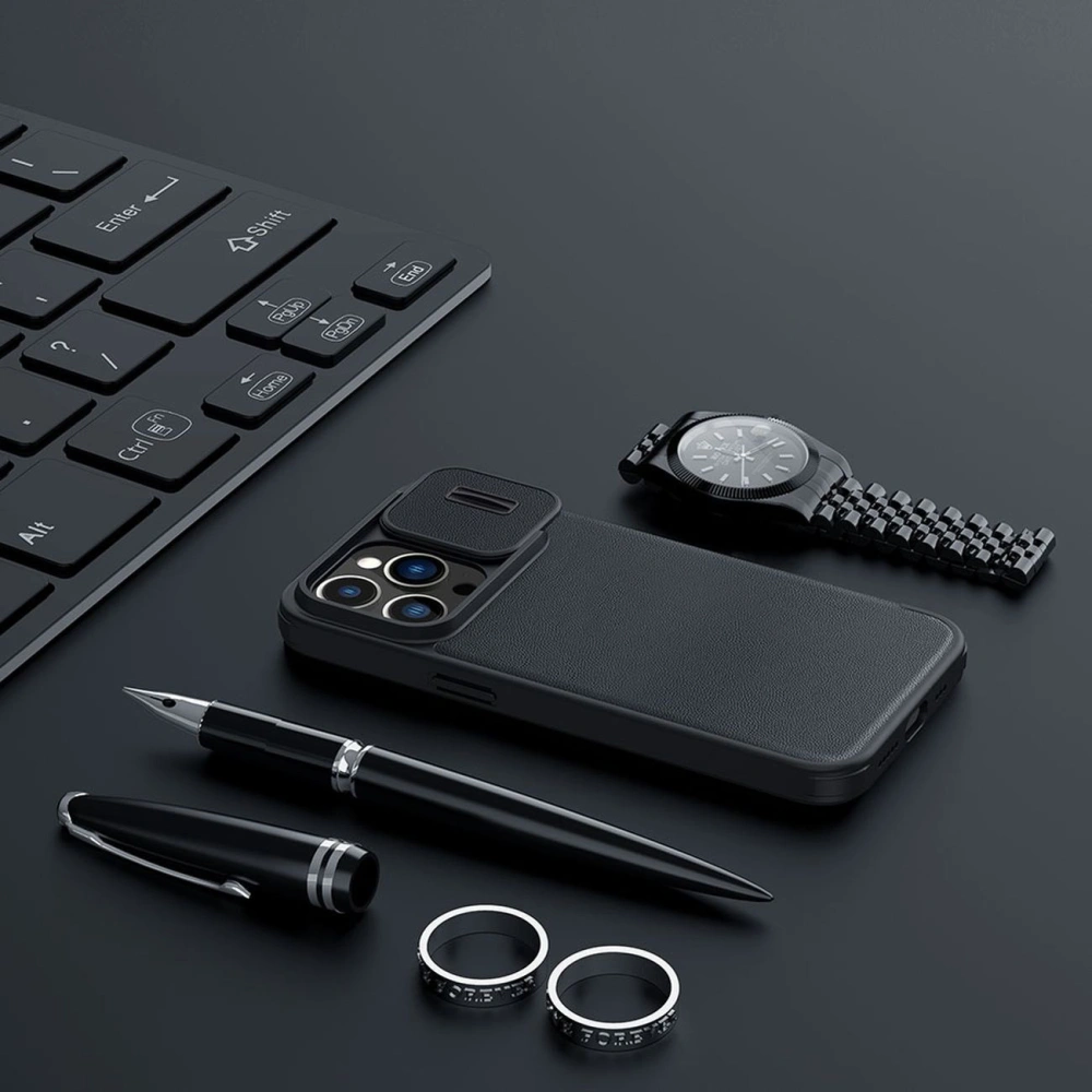 Etui Nillkin Qin Leather Pro Case Apple iPhone 14 Pro zielony