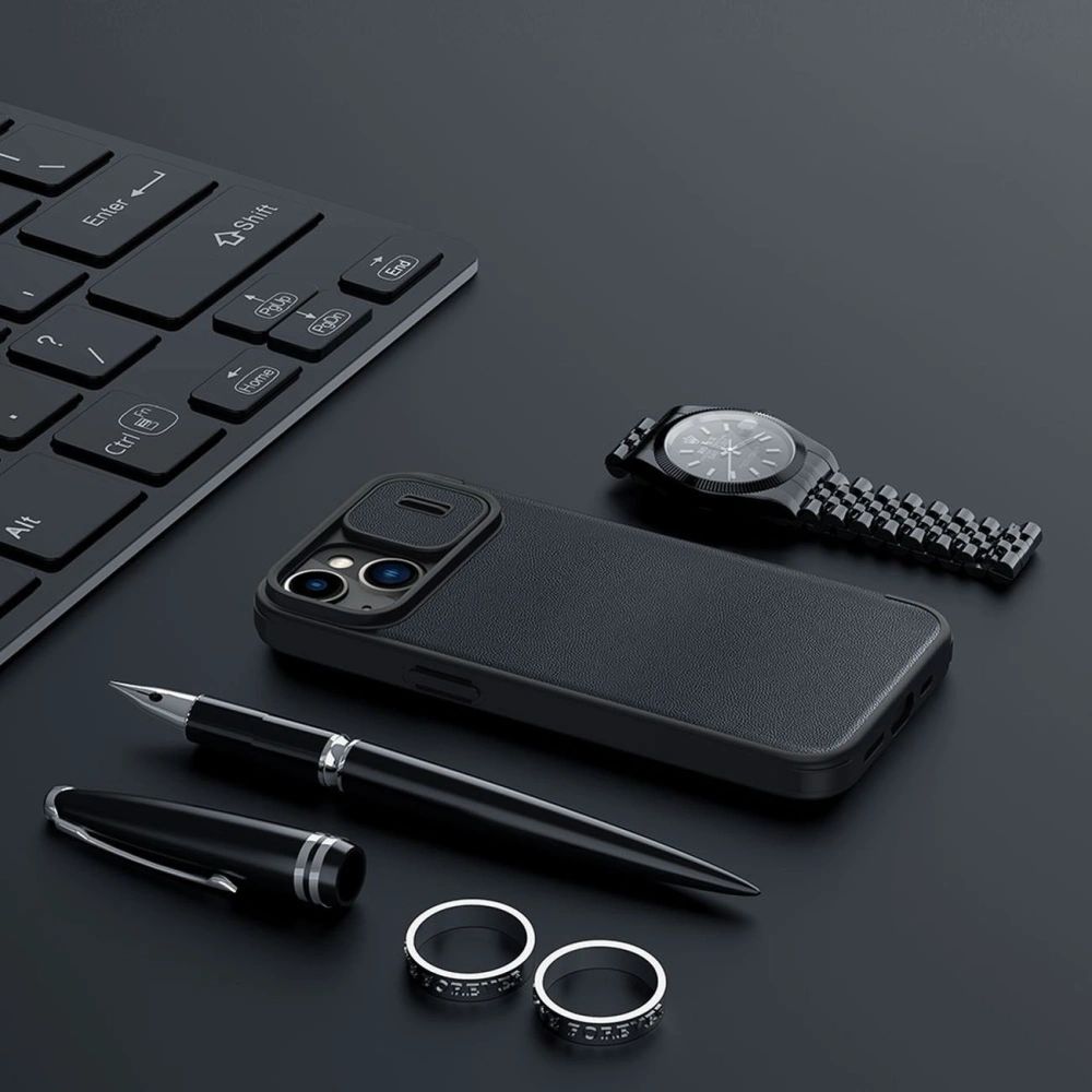 Etui Nillkin Qin Leather Pro Case Apple iPhone 14 Plus / 15 Plus czarny