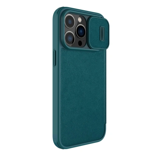 Kup Etui Nillkin Qin Leather Pro Case Apple iPhone 14 Pro Max zöld - NLK789 - {ean13} - Sklep Home Screen