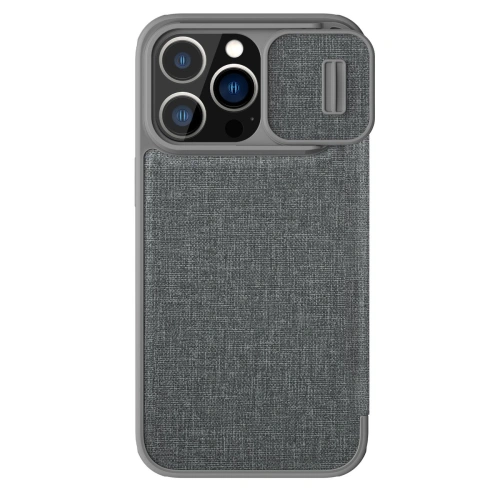 Kup Case Nillkin Qin Cloth Pro Apple iPhone 14 Pro grau - NLK793 - {ean13} - Sklep Home Screen