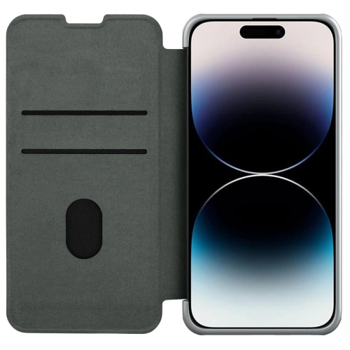 Kup Etui Nillkin Qin Cloth Pro Apple iPhone 14 Pro šedé - NLK793 - {ean13} - Sklep Home Screen