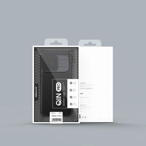 Kup Etui Nillkin Qin Cloth Pro Apple iPhone 14 Pro šedé - NLK793 - {ean13} - Sklep Home Screen