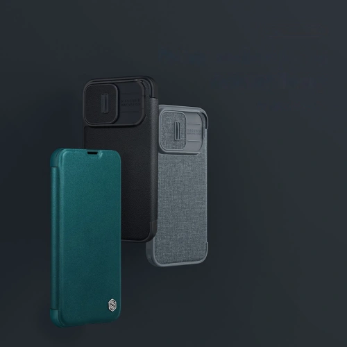 Kup Case Nillkin Qin Cloth Pro Apple iPhone 14 Pro grau - NLK793 - {ean13} - Sklep Home Screen