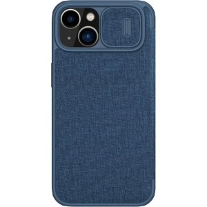 Etui Nillkin Qin Cloth Pro Apple iPhone 14 Plus / 15 Plus niebieski