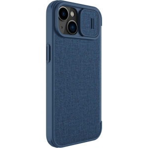 Etui Nillkin Qin Cloth Pro Apple iPhone 14 Plus / 15 Plus niebieski