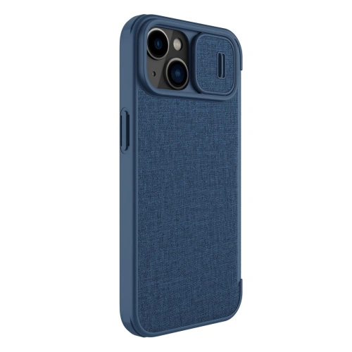 Kup Etui Nillkin Qin Cloth Pro Apple iPhone 14 Plus / 15 Plus kék - NLK794 - {ean13} - Sklep Home Screen