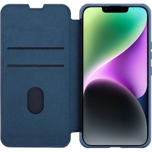 Etui Nillkin Qin Cloth Pro Apple iPhone 14 Plus / 15 Plus niebieski