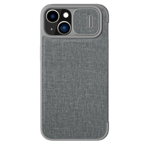 Kup Etui Nillkin Qin Cloth Pro Apple iPhone 14 Plus / 15 Plus šedé - NLK795 - {ean13} - Sklep Home Screen