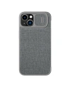 Etui Nillkin Qin Cloth Pro Apple iPhone 14 Plus / 15 Plus šedé