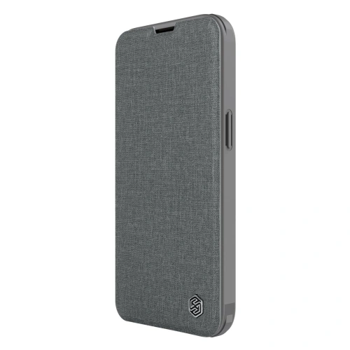 Kup Etui Nillkin Qin Cloth Pro Apple iPhone 14 Plus / 15 Plus šedé - NLK795 - {ean13} - Sklep Home Screen