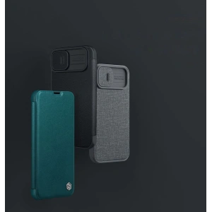 Etui Nillkin Qin Cloth Pro Apple iPhone 14 Plus / 15 Plus szary