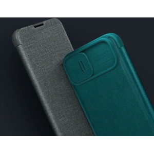Etui Nillkin Qin Cloth Pro Apple iPhone 14 Plus / 15 Plus szary