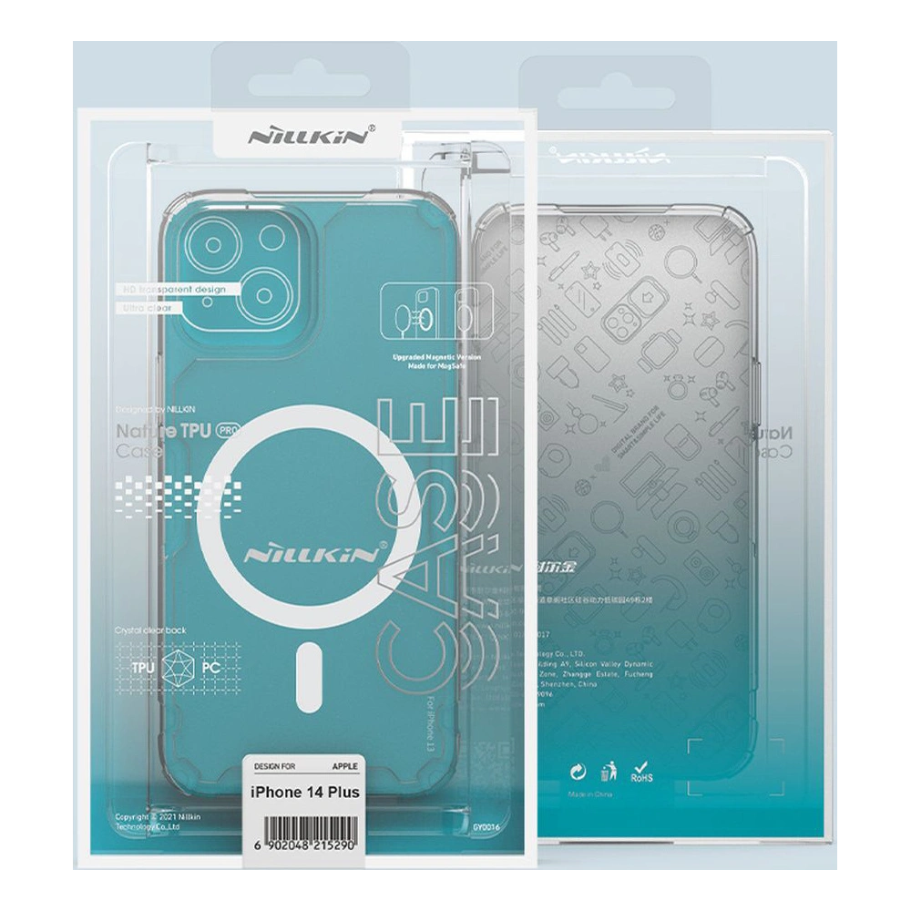 Etui Nillkin Nature Pro Magnetic Apple iPhone 14 Plus / 15 Plus niebieski