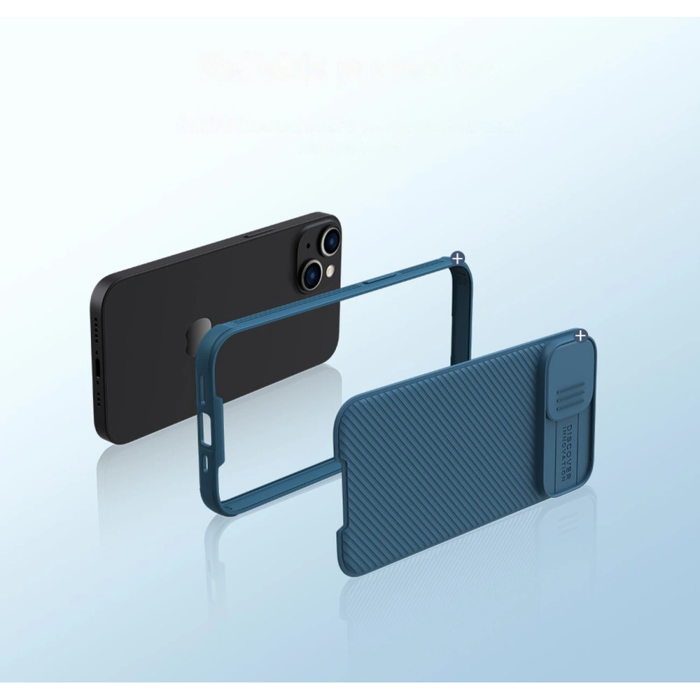 Etui Nillkin CamShield Pro Magnetic MagSafe Case Apple iPhone 14 niebieski