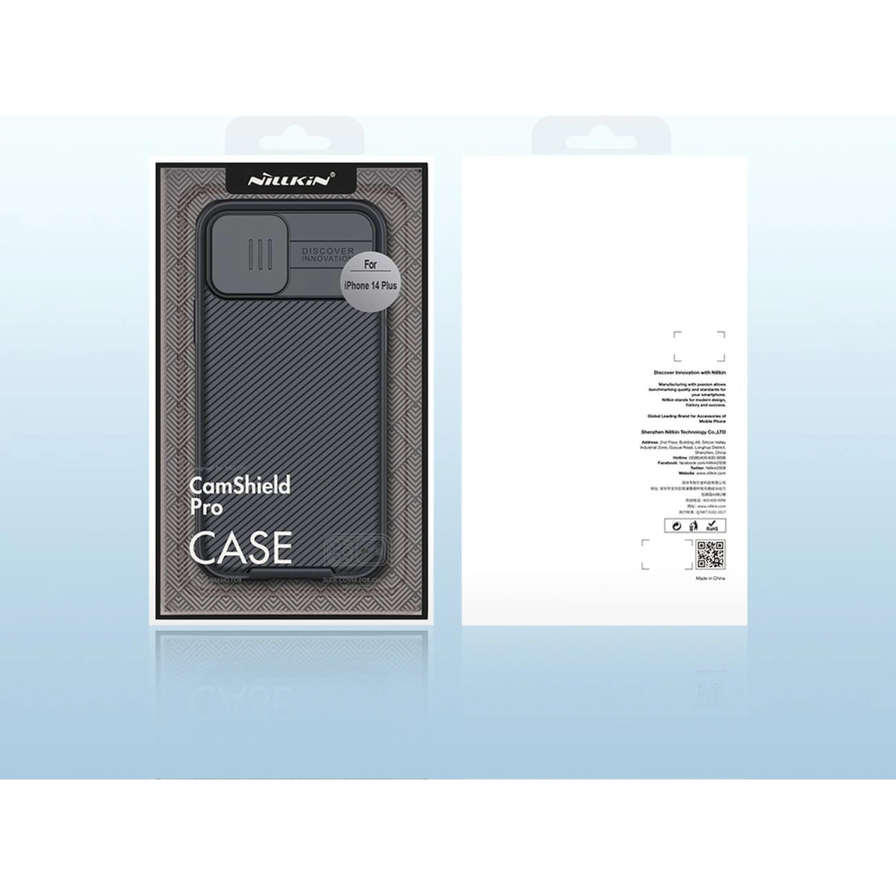 Etui Nillkin CamShield Pro Magnetic MagSafe Case Apple iPhone 14 Plus / 15 Plus niebieski