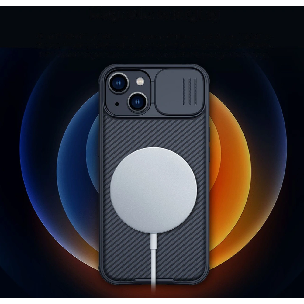 Etui Nillkin CamShield Pro Magnetic MagSafe Case Apple iPhone 14 Plus / 15 Plus niebieski