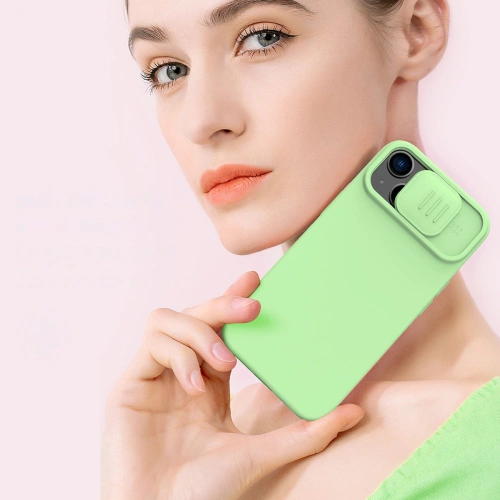 Kup Etui Nillkin CamShield Magnetic Silicone MagSafe Apple iPhone 14 verde - NLK829 - {ean13} - Sklep Home Screen