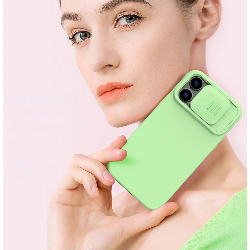 Etui Nillkin CamShield Magnetic Silicone MagSafe Apple iPhone 14 Pro zielony