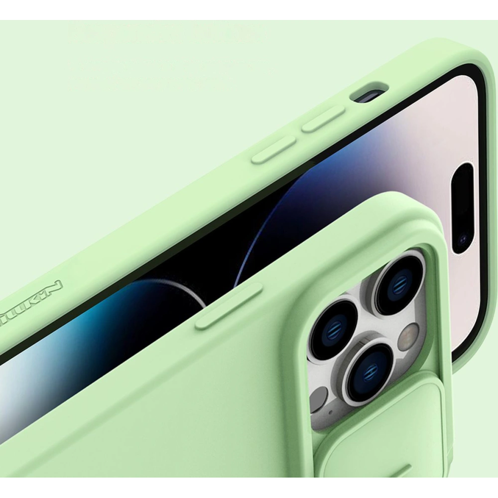 Etui Nillkin CamShield Magnetic Silicone MagSafe Apple iPhone 14 Pro zielony