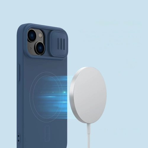 Kup Etui Nillkin CamShield Magnetic szilikon MagSafe Apple iPhone 14 Plus / 15 Plus zöld - NLK837 - {ean13} - Sklep Home Screen