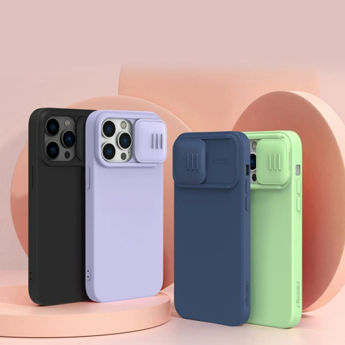 Kup Etui Nillkin CamShield Magnetic Silicone MagSafe Apple iPhone 14 Pro Max fioletowy - NLK842 - {ean13} - Sklep Home Screen