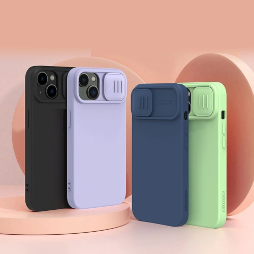 Kup Etui Nillkin CamShield Silky Silicone MagSafe Apple iPhone 14 fekete - NLK843 - {ean13} - Sklep Home Screen