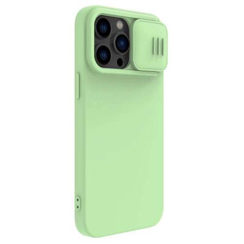 Kup Case Nillkin CamShield Silky Silicone MagSafe Apple iPhone 14 Pro grün - NLK849 - {ean13} - Sklep Home Screen
