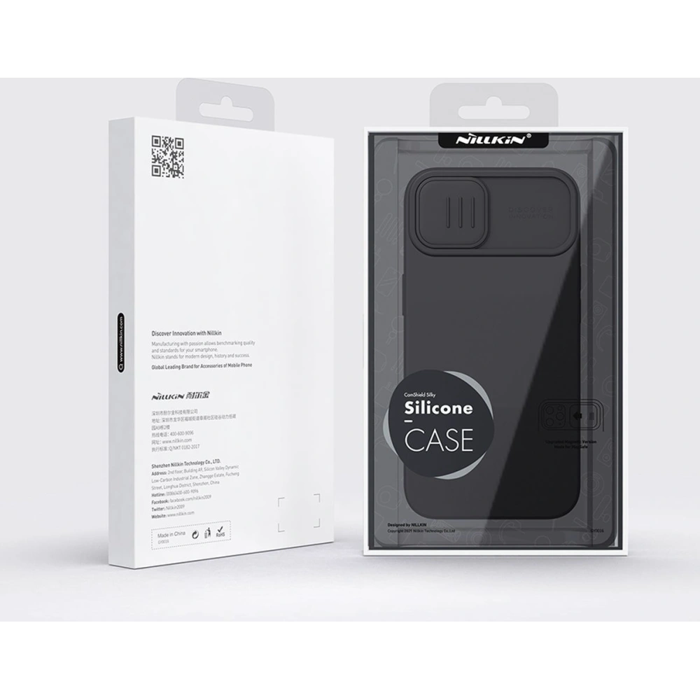 Etui Nillkin CamShield Silky Silicone MagSafe Apple iPhone 14 Plus / 15 Plus zielony