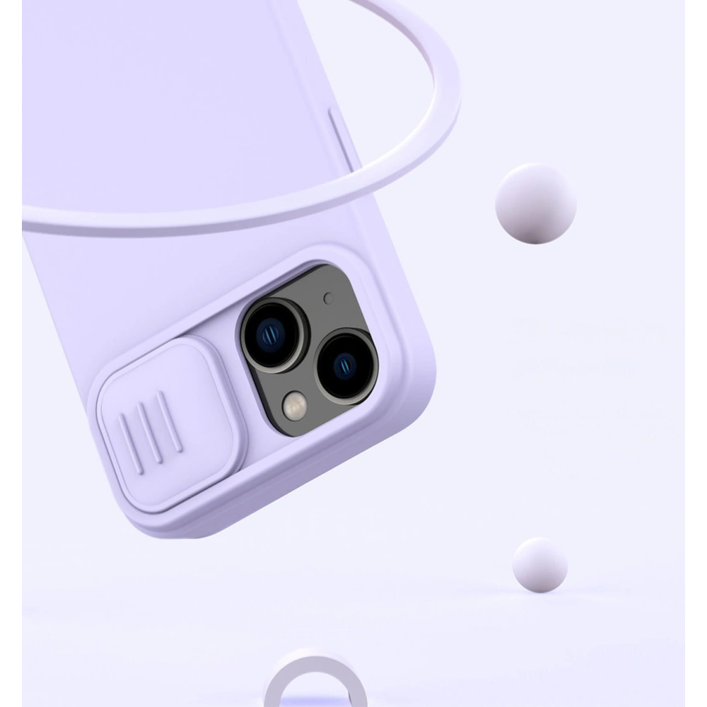 Etui Nillkin CamShield Silky Silicone MagSafe Apple iPhone 14 Plus / 15 Plus zielony