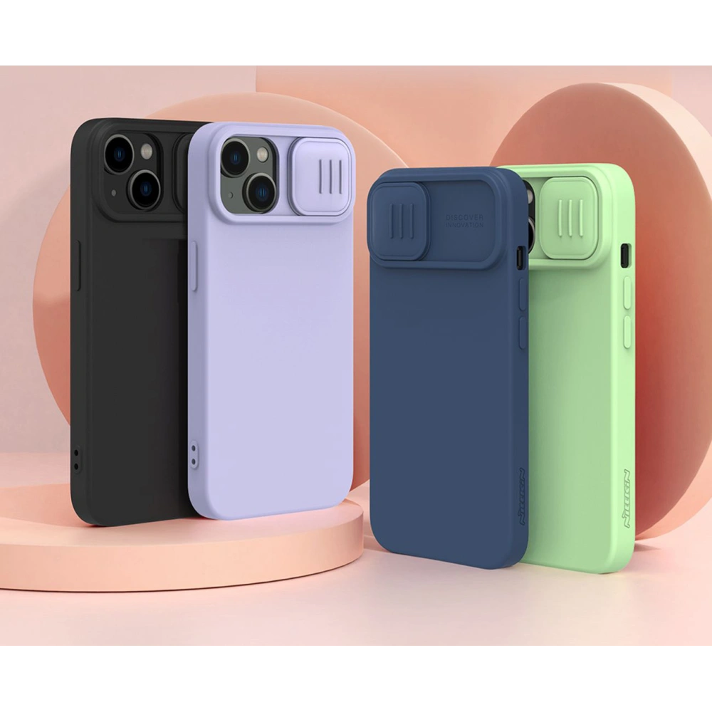Etui Nillkin CamShield Silky Silicone MagSafe Apple iPhone 14 Plus / 15 Plus zielony