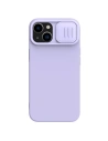 Etui Nillkin CamShield Silky Silicone MagSafe Apple iPhone 14 Plus / 15 Plus fioletowy