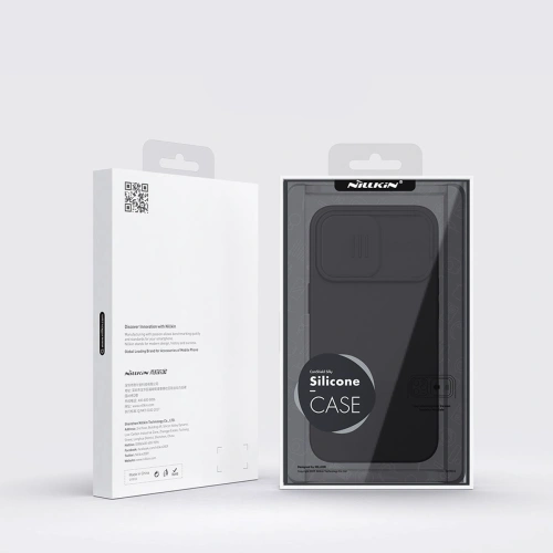 Kup Etui Nillkin CamShield Silky Silicone MagSafe Apple iPhone 14 Pro Max fekete - NLK855 - {ean13} - Sklep Home Screen